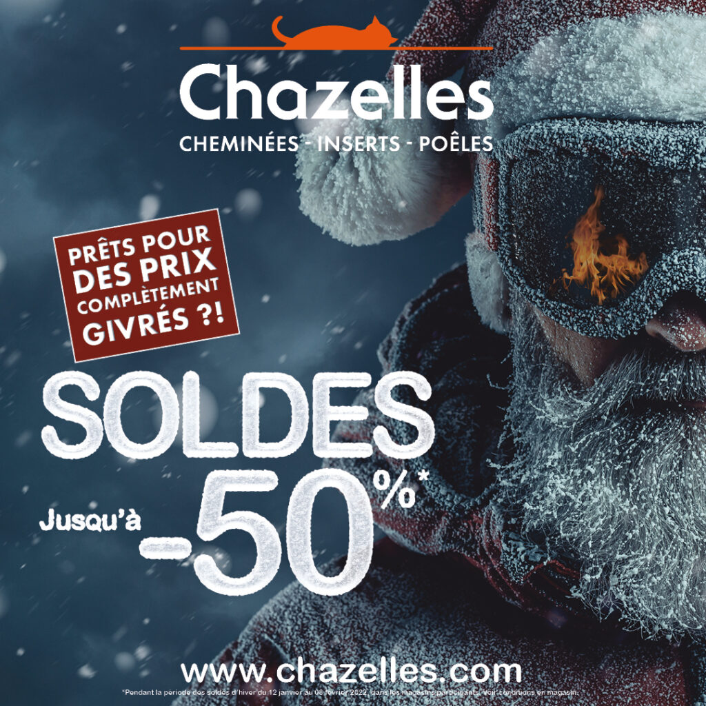 soldes hiver chaleur poele insert cheminée chazelles