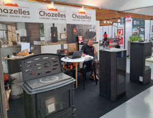 salon maison de l'habitat, la rochelle, chazelles, poele, inserts, cheminée