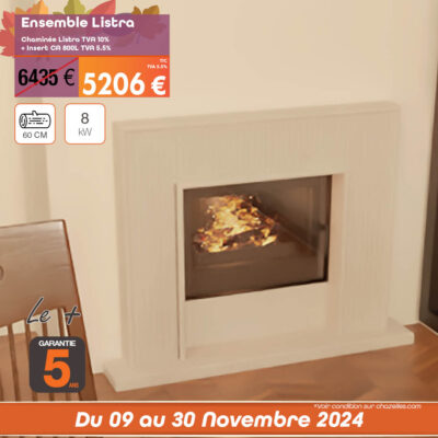 Promotions remises cheminées et inserts chazelles