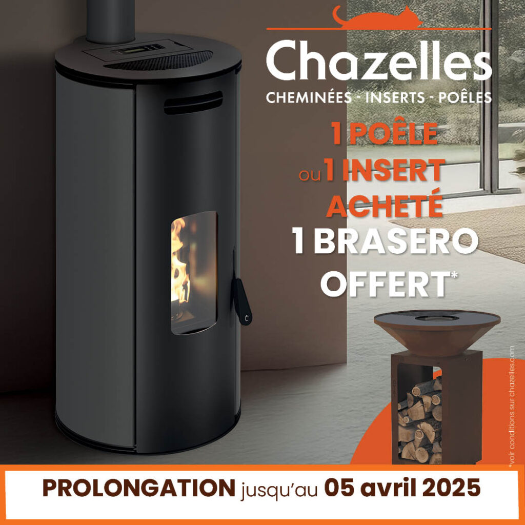 prolongation promotions remises poêles bois chazelles